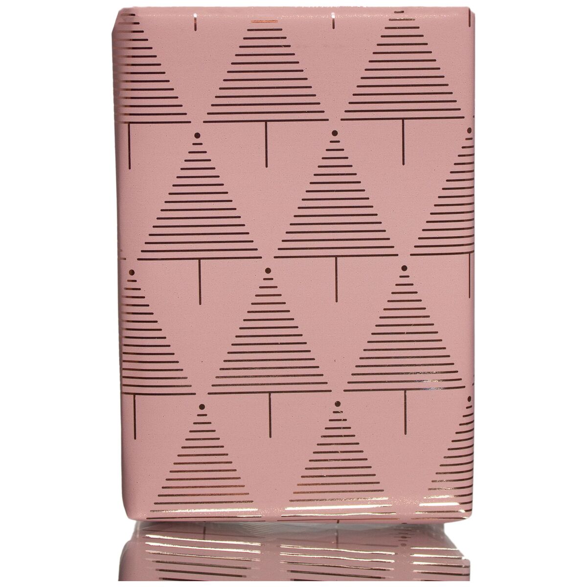 Presentpapper Rosa Med Guldiga mönster